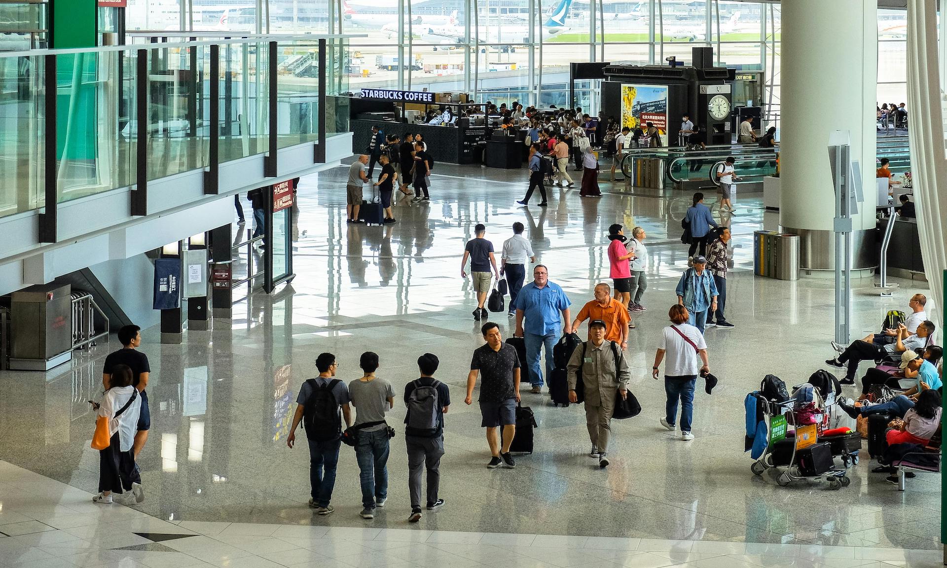 people in airport