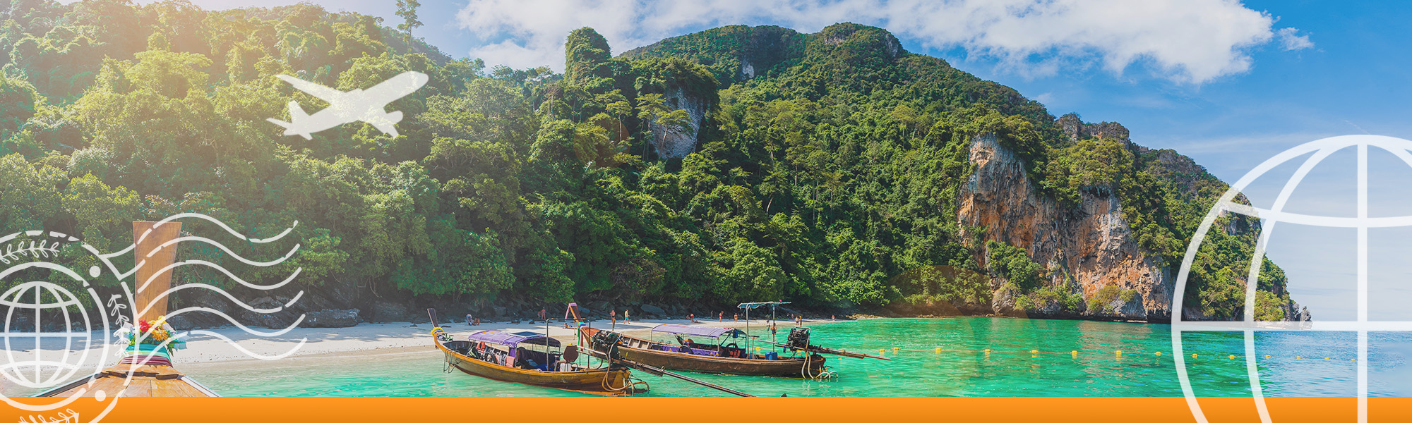 Web banner showing Thailand